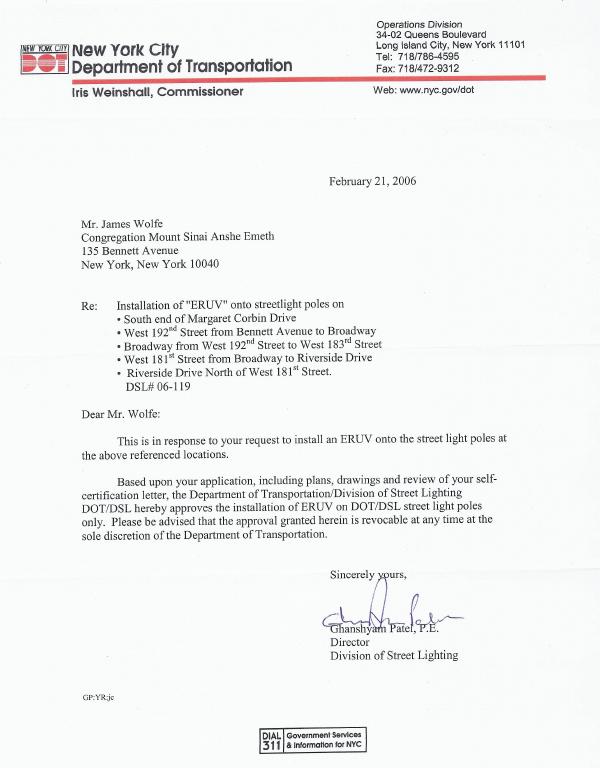 Original DOT approval